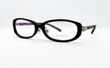 安心のニコン社製レンズ使用【レンズ付きメガネセット】 Franklin フランクリン　FR10-014A　（C1）パープルマーブル画像