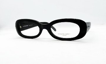 安心のニコン社製レンズ使用【レンズ付きメガネセット】　キャサリンハムネット KH-545　ブラック画像