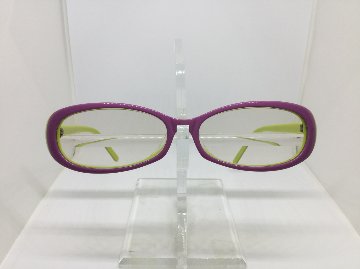【レンズ付きメガネセット】フランクリン4001  カラー：ピンク×黄緑系画像