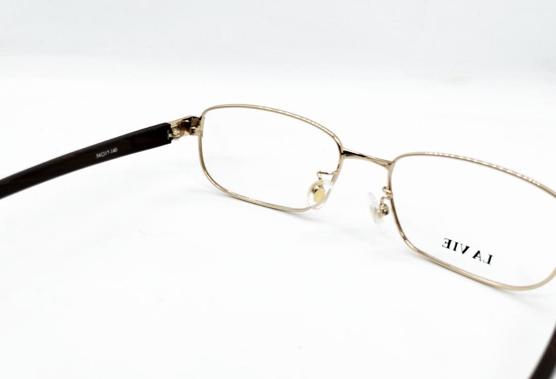 安心のニコン社製レンズ使用【レンズ付きメガネセット】　LA VIE LV11-003B ブラウンゴールドの画像