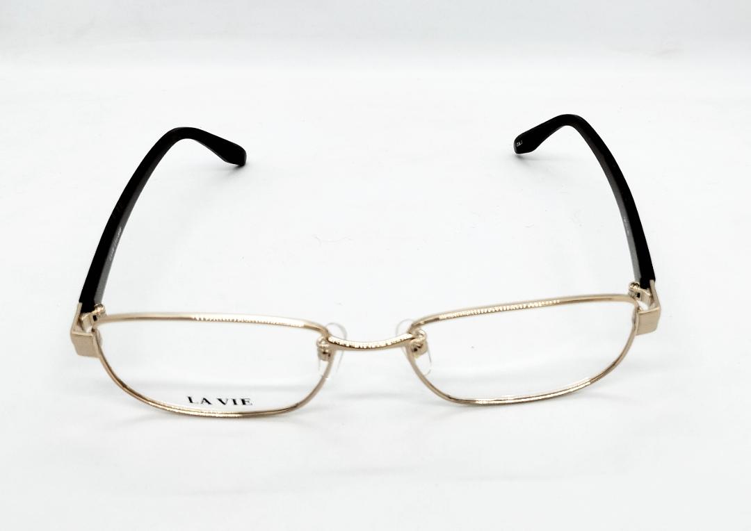 安心のニコン社製レンズ使用【レンズ付きメガネセット】　LA VIE LV11-003B ブラウンゴールドの画像