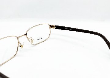 安心のニコン社製レンズ使用【レンズ付きメガネセット】　LA VIE LV11-003B ブラウンゴールドの画像