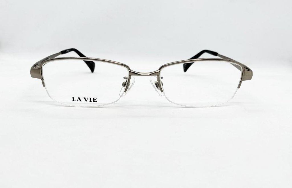 安心のニコン社製レンズ使用【レンズ付きメガネセット】　LA VIE LV11-004B シルバーの画像