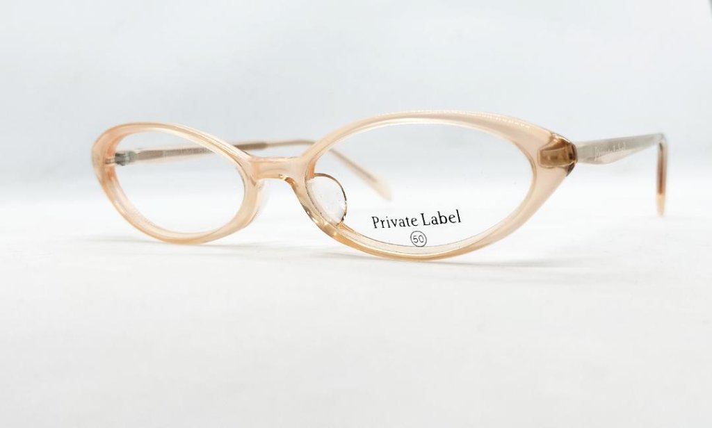 安心のニコン社製レンズ使用【レンズ付きメガネセット】　Private Label プライベートレーベル PL-3017　パールピンクの画像