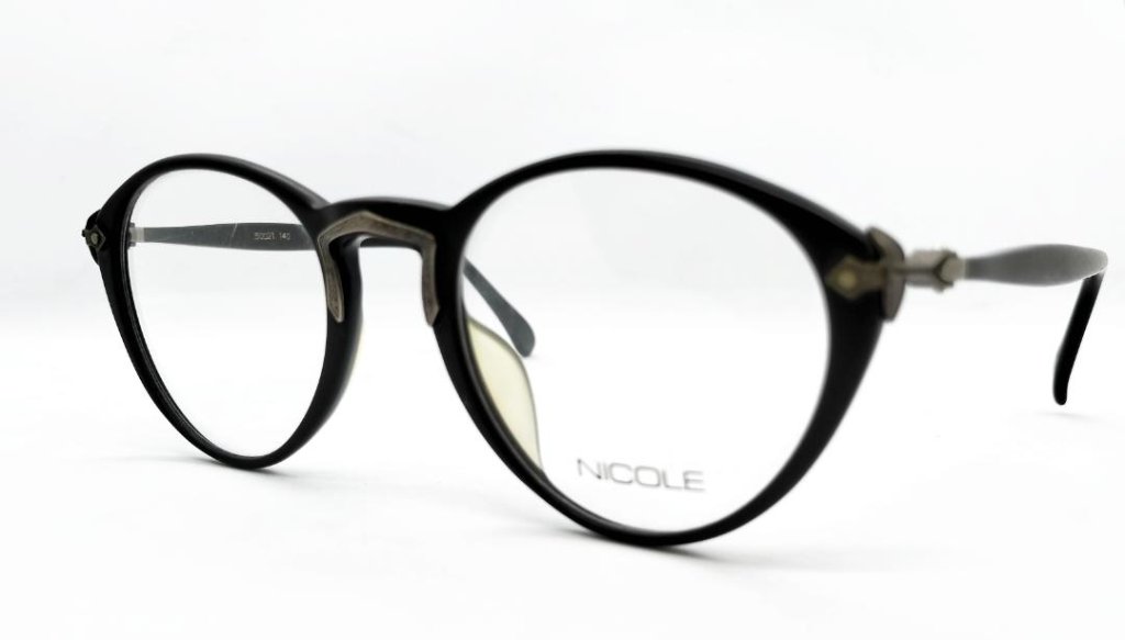 安心のニコン社製レンズ使用【レンズ付きメガネセット】　NICOLE ニコル　2302　ブラックの画像