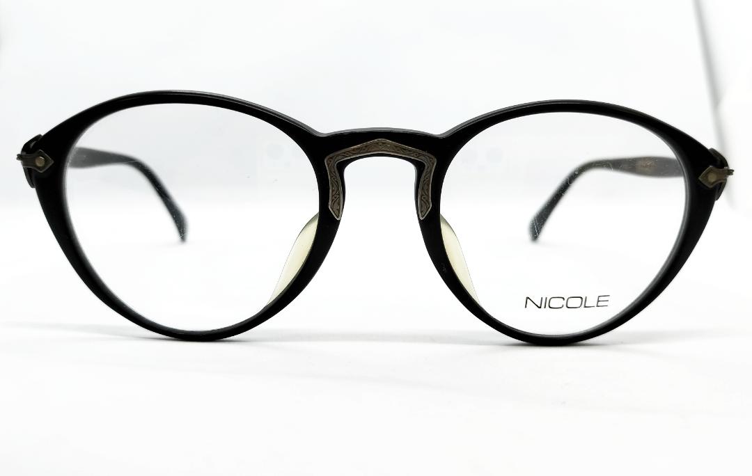 安心のニコン社製レンズ使用【レンズ付きメガネセット】　NICOLE ニコル　2302　ブラックの画像