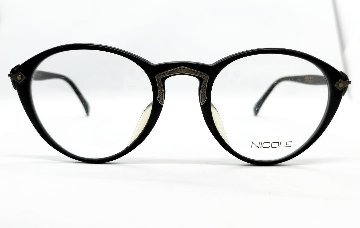 安心のニコン社製レンズ使用【レンズ付きメガネセット】　NICOLE ニコル　2302　ブラックの画像