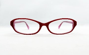 安心のニコン社製レンズ使用【レンズ付きメガネセット】　P-116　RE　レッド/ピンクの画像