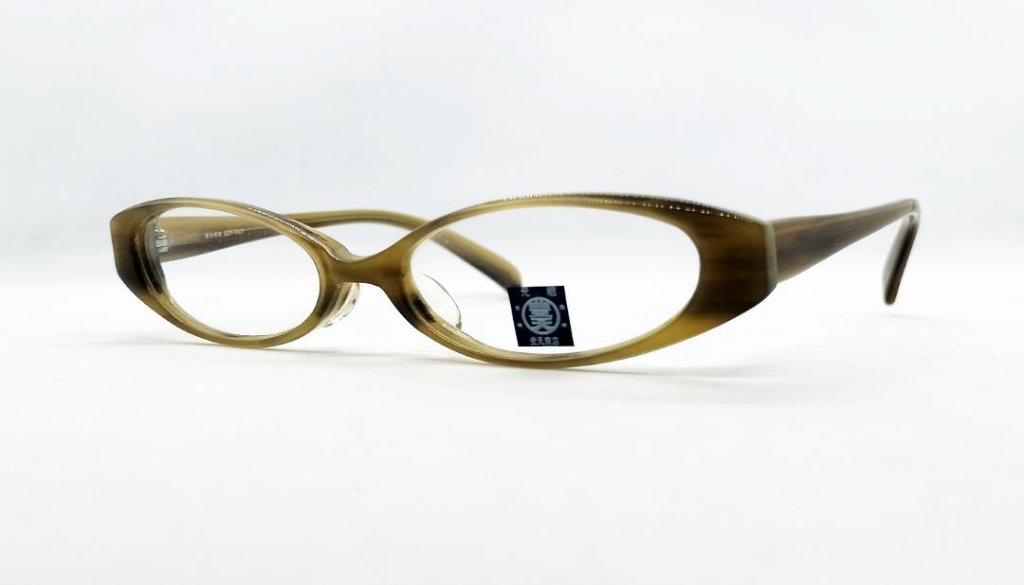 安心のニコン社製レンズ使用【レンズ付きメガネセット】　豊天眼鏡 BDF-3031　カーキの画像