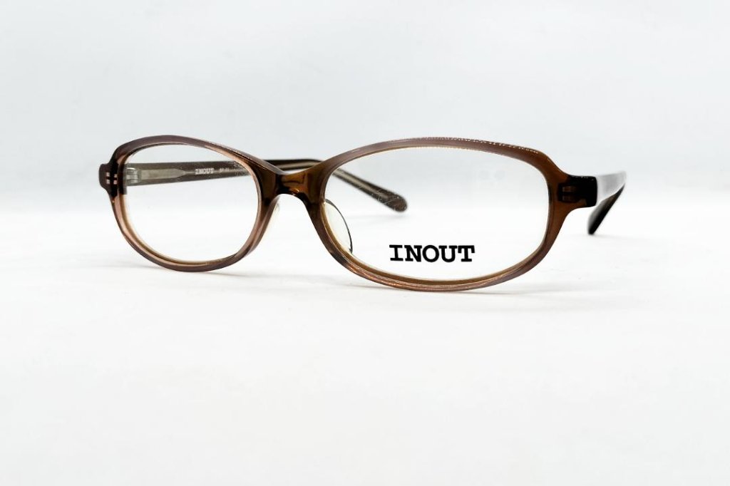安心のニコン社製レンズ使用【レンズ付きメガネセット】　INOUT　SP-03　ブラウンの画像