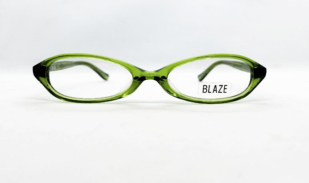安心のニコン社製レンズ使用【レンズ付きメガネセット】　BLAZE　127　グリーンの画像