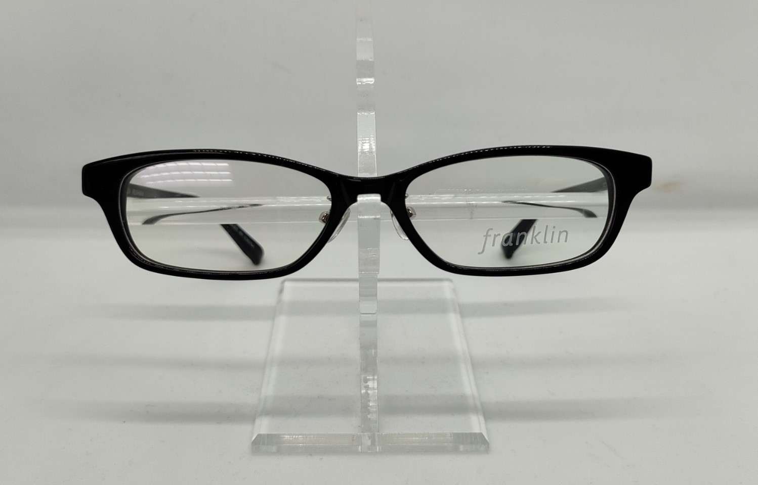 安心のニコン社製レンズ使用【レンズ付きメガネセット】フランクリン　FR10-006A　（C3）black画像