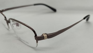 安心のニコン社製レンズ使用【レンズ付きメガネセット】フランクリン　FR09-0919　（C2）ブラウンメタル画像