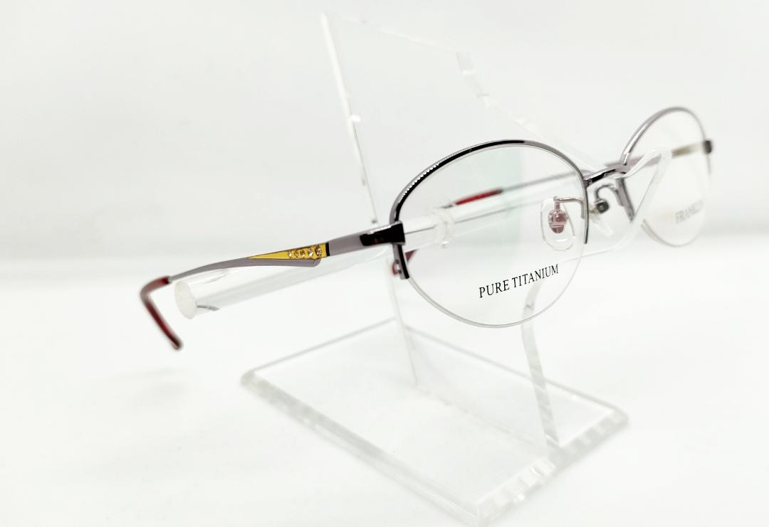 安心のニコン社製レンズ使用【レンズ付きメガネセット】フランクリン　FR09-0917　（C1）silver画像