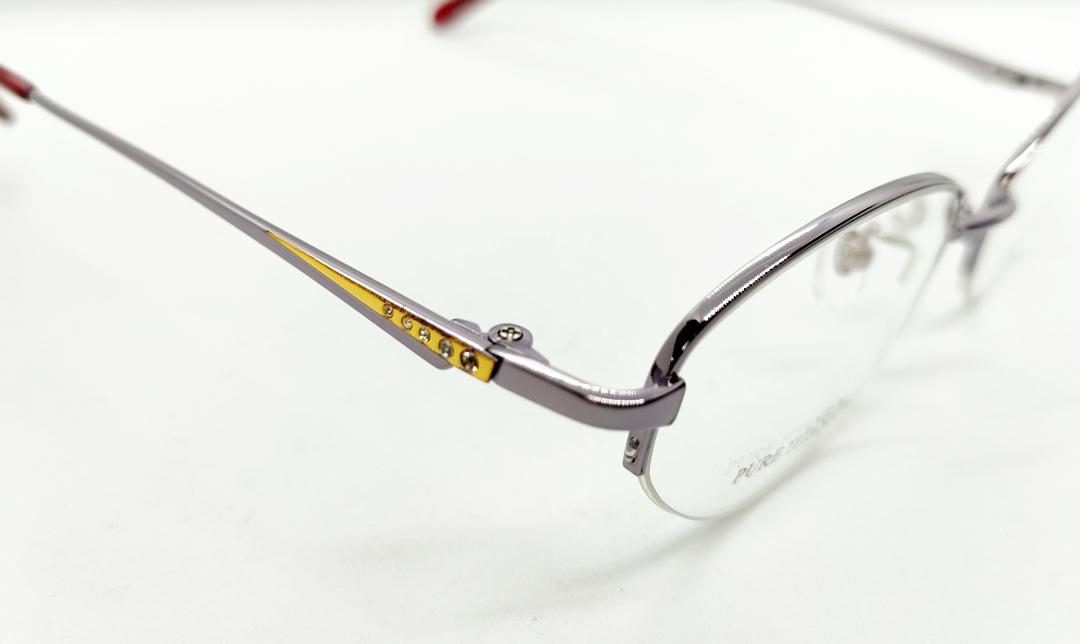 安心のニコン社製レンズ使用【レンズ付きメガネセット】フランクリン　FR09-0917　（C1）silver画像