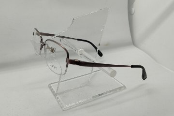 安心のニコン社製レンズ使用【レンズ付きメガネセット】フランクリン　FR09-0919　（C1）ローズブラウン画像