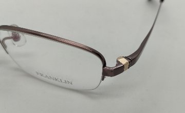 安心のニコン社製レンズ使用【レンズ付きメガネセット】フランクリン　FR09-0919　（C1）ローズブラウン画像