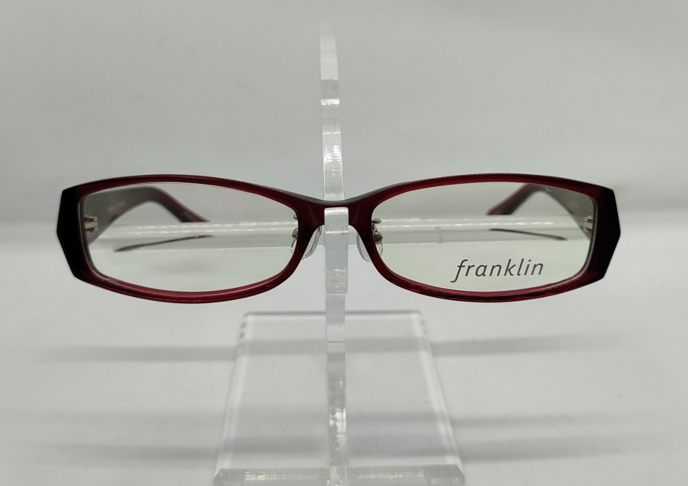 安心のニコン社製レンズ使用【レンズ付きメガネセット】フランクリン　FR10-007A　（C1）レッド画像