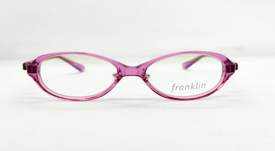 安心のニコン社製レンズ使用【レンズ付きメガネセット】フランクリン　FR10-008A　（C1）ピンククリア画像