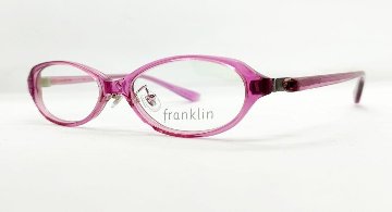 安心のニコン社製レンズ使用【レンズ付きメガネセット】フランクリン　FR10-008A　（C1）ピンククリア画像