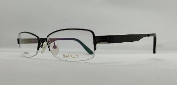 安心のニコン社製レンズ使用【レンズ付きメガネセット】フランクリン　FR-7006　（C2）ブラック画像