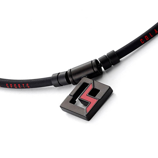 コラントッテSPORTS PRO マグチタンネックレス ブラックチタン×レッドの画像