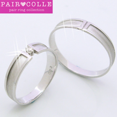 K18【Pair Colle】ペアリング・シンプルデザイン　ホワイトorピンクorイエローゴールドリング「マリッジリング」「結婚指輪」   １８金画像