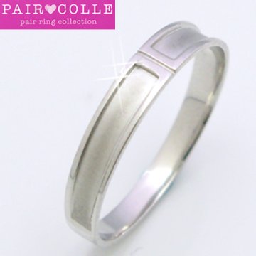 K18【Pair Colle】ペアリング・シンプルデザイン　ホワイトorピンクorイエローゴールドリング「マリッジリング」「結婚指輪」   １８金画像