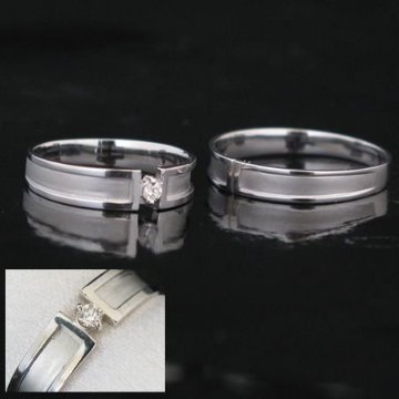 Pt900【Pair Colle】ペアリング・シンプルデザイン天然ダイヤモンド　プラチナリング・プラチナ指輪（Ｐｔ900）「マリッジリング」「結婚指輪」画像