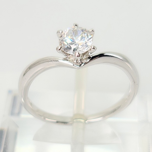 婚約指輪 プラチナ・18金 ダイヤモンドリング プラチナ・１８金指輪 Pt900K18 エンゲージリング