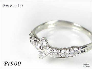 sweet10 プラチナ ダイヤ 天然ダイヤモンド×プラチナリング（ Pt900 ）スイートテン ダイヤモンド リング画像