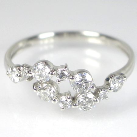 sweet10プラチナダイヤモンド指輪/プラチナ(Pt900)結婚１０年目スイートテンダイヤモンドプラチナリング ダイヤモンドリング画像
