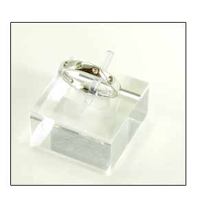 【５Ｓｔｏｎｅ】ファイブストーン×ダイヤモンドリング（0.1ｃｔ）K10 ホワイトorイエローorピンクゴールド　K18ホワイトゴールド 指輪 ４月誕生石の画像
