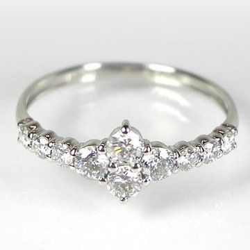 sweet10ダイヤモンド プラチナ ダイヤモンド指輪 0.5ｃｔ ダイヤ プラチナリング 結婚１０年目 結婚記念日 記念日 プレゼント 女性 嫁の画像