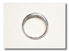 【ピンキーリング】一粒ダイヤモンドリング(K18WG)１８金ホワイトゴールド 指輪☆４月誕生石ダイヤリング画像