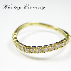 【エタニティリング】天然ダイヤモンドリング・0.3ｃｔ/K18YG（イエローゴールド）指輪ダイヤリング画像