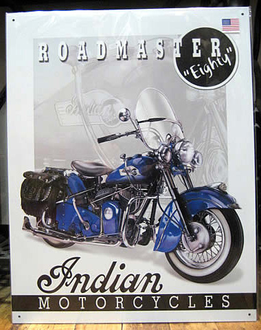 Indian Motorcycles ブリキ看板 ティンサイン　アメリカン雑貨画像