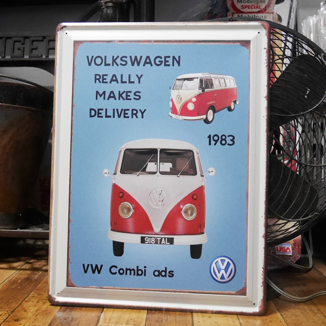 フォルクスワーゲンバスブリキ看板 ティンプレート VW アメリカン雑貨