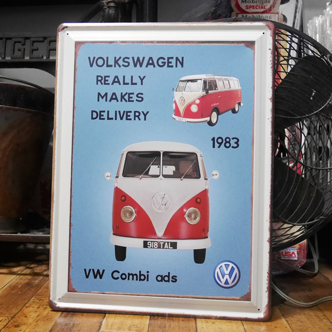 フォルクスワーゲンバスブリキ看板  ティンプレート VW  アメリカン雑貨画像