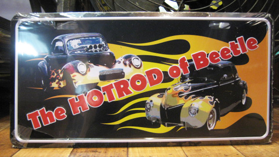コマーシャルプレート【HOTROD of Beetle】アルミサインプレート　アメリカン雑貨の画像
