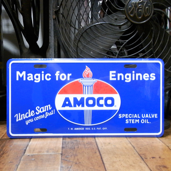 コマーシャルプレート【AMOCO】アルミサインプレート　アメリカン雑貨の画像