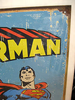 アメコミブリキ看板【スーパーマン】 ティンプレート　ブリキ看板　アメリカン雑貨画像