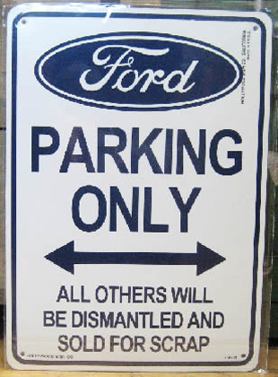 フォード専用 パーキングプレート　プラスティックサイン看板　アメリカン雑貨画像