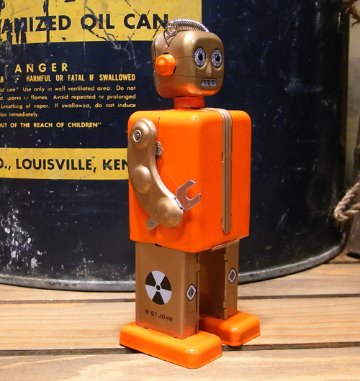 プロトンロボット 【PROTON ROBOT】ブリキ製ロボット　ゼンマイロボット　アメリカン雑貨画像