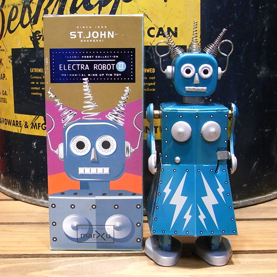 エレクトラロボット 【ELECTRA ROBOT】ブリキ製ロボット ゼンマイロボット アメリカン雑貨