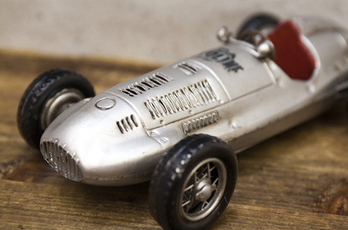 F1 レーシングカー ブリキのおもちゃ ブリキ製自動車 アメリカン雑貨画像