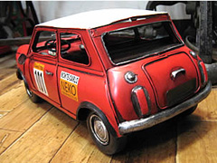 ミニクーパー ブリキのおもちゃ ブリキ製自動車 アメリカン雑貨画像