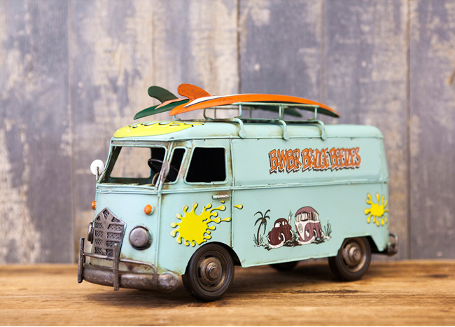 フォルクスワーゲンタイプ SURF バス 自動車 ブリキのおもちゃ アメリカン雑貨画像