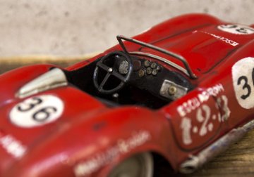 レーシングカーレッド36 ブリキ製自動車 ブリキのおもちゃ アメリカン雑貨画像