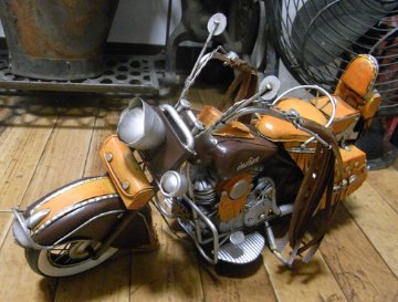 インディアン バイク motorcycle western ブリキのおもちゃ アメリカン雑貨画像